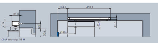 ECO Gleitschiene GS-H - RAL 9005